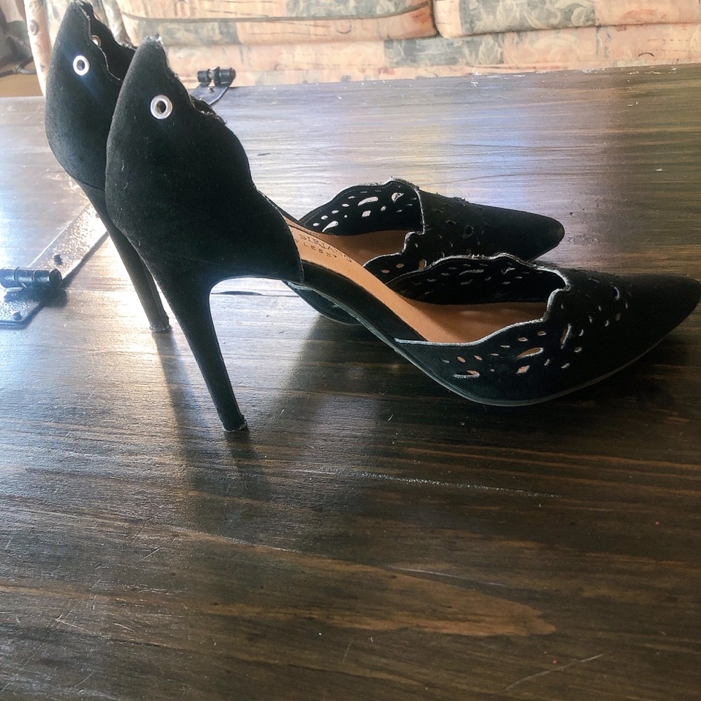 Christian Siriano Real Leather And Suede Heels 🐆 - Picture 7 of 10
